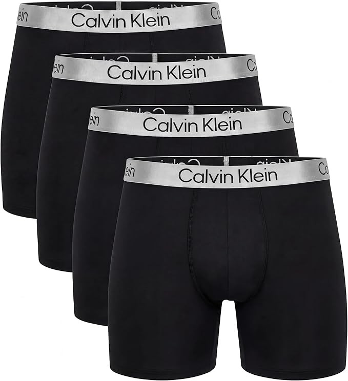 Calvin Klein men’s Microfiber stretch Chromatic Boxer Briefs 4 Pack - Black Calvin Klein men’s Microfiber stretch Chromatic Boxer Briefs 4 Pack - Black