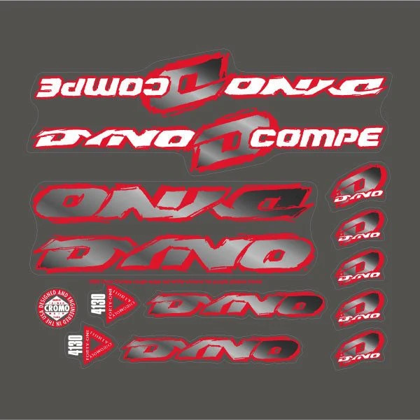 1993 DYNO - COMPE decal set for Purple frame 1993 DYNO - COMPE decal set for Purple frame