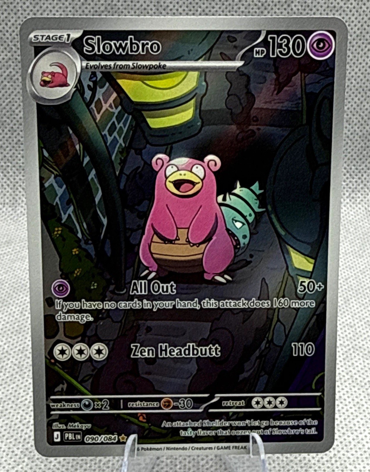 Pokémon TCG Prismatic Evolutions Slowbro 090/084 IR Holo Full Art 2026 EN