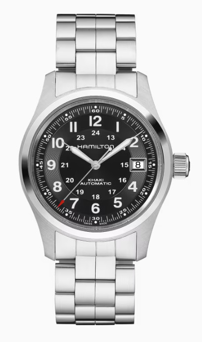 Hamilton KHAKI FIELD Automatic Black Dial 38mm Men\'s Watch H70455133 Hamilton KHAKI FIELD Automatic Black Dial 38mm Men\'s Watch H70455133