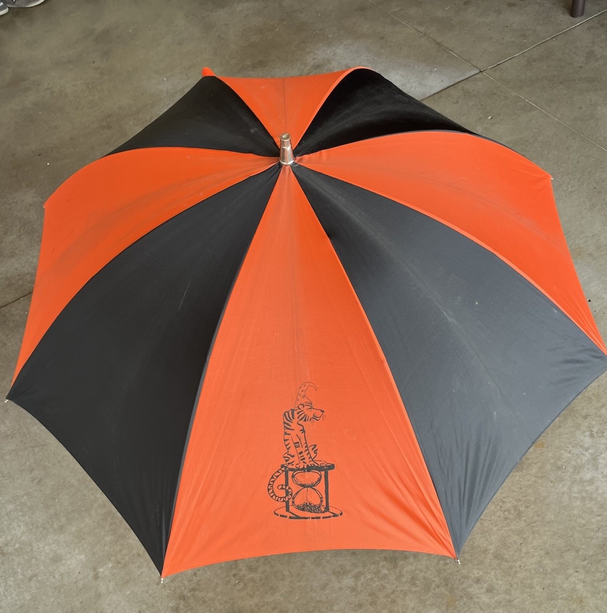 Vintage Princeton University Black & Orange Umbrella 1968 Beer Jacket Stencil Vintage Princeton University Black & Orange Umbrella 1968 Beer Jacket Stencil