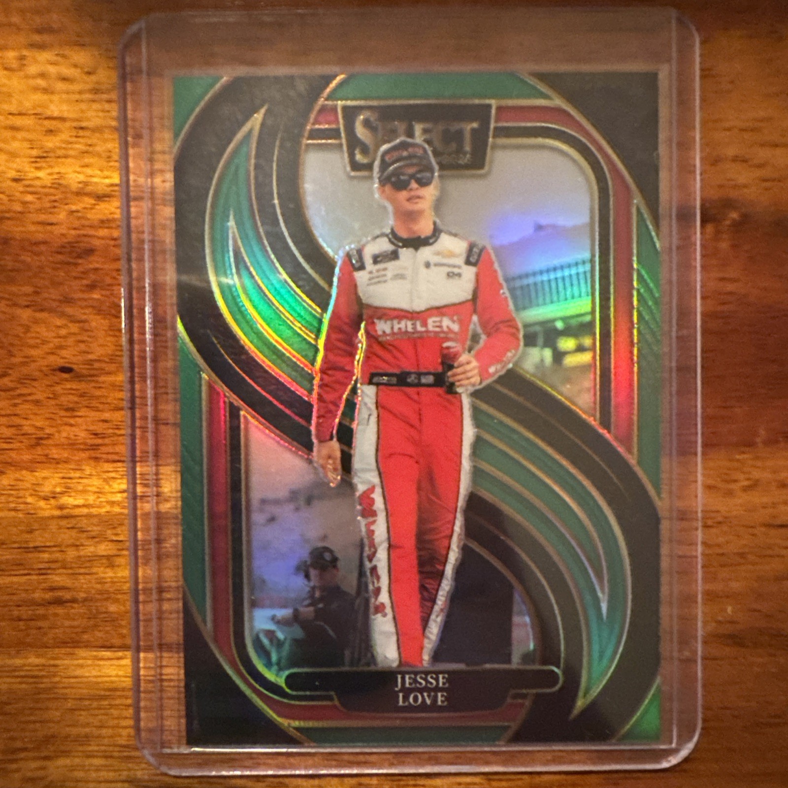 2025 Select - Trackside Jesse Love #202 Green Prizm #’d 2/5 Door Match 🔥 CHAMP