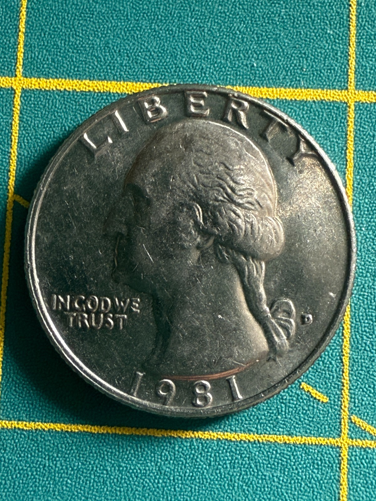 1981-D Washington Quarter – Doubled Die Reverse (DDR) – Rare Variety / Possible 