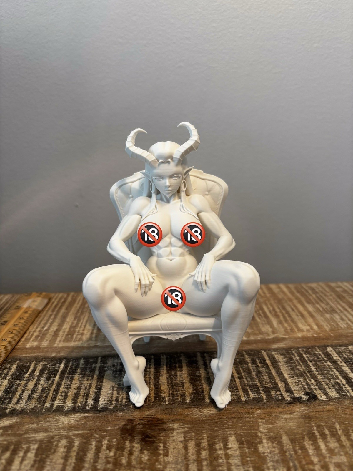 Exotic Artistic Erotic Demon Woman Model Figurine Paintable 5.5” Tall Exotic Artistic Erotic Demon Woman Model Figurine Paintable 5.5” Tall