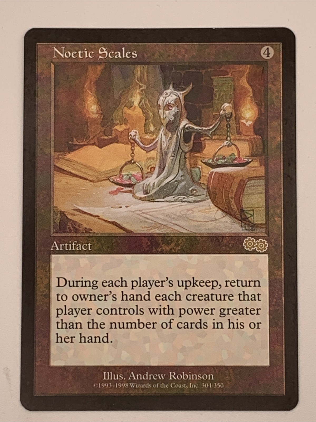 MTG NM Noetic Scales Urza\'s Saga & Tracking MTG NM Noetic Scales Urza\'s Saga & Tracking