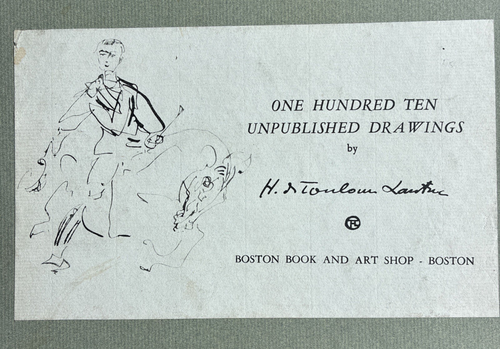 Toulouse-Lautrec (1955) - 110 UNPUBLISHED DRAWINGS #1086 of 1500 w/Slipcase