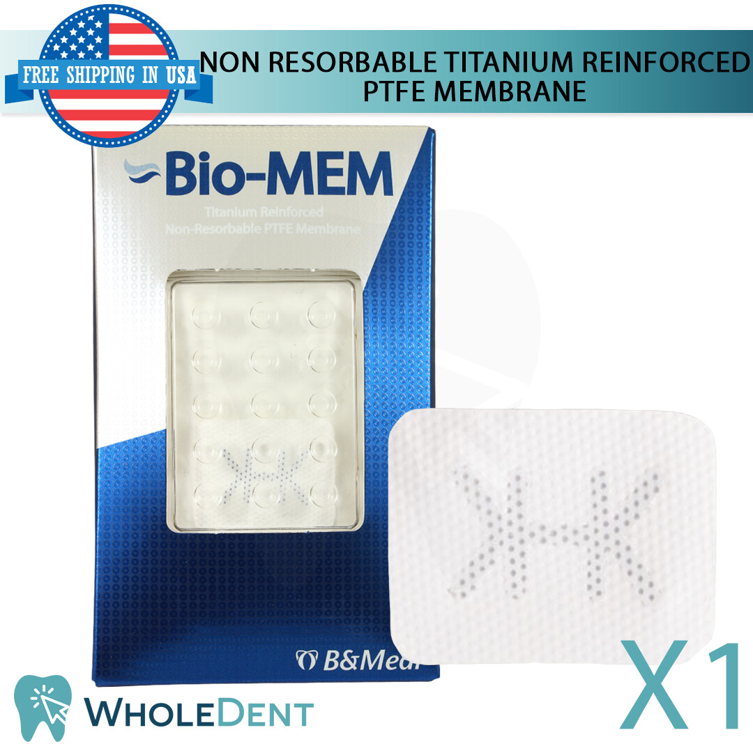 Non Resorbable Titanium Reinforced Membrane PTFE Surgical Dental Implant 25x30mm