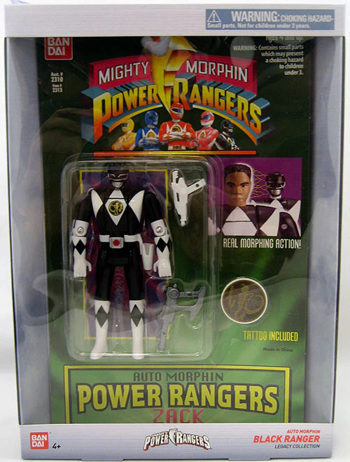 Power Rangers Mighty Auto Morphin Black Ranger 5 Inch Action Figure - Zach Power Rangers Mighty Auto Morphin Black Ranger 5 Inch Action Figure - Zach