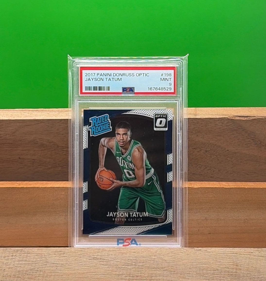 2017 Panini Donruss Optic Jayson Tatum #198 Rated Rookie PSA 9 Celtics RC