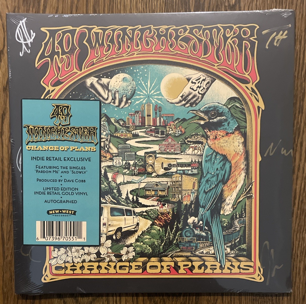 49 Winchester CHANGE OF PLANS (AUTOGRAPHED) New Limited Gold Colored Vinyl LP 49 Winchester CHANGE OF PLANS (AUTOGRAPHED) New Limited Gold Colored Vinyl LP