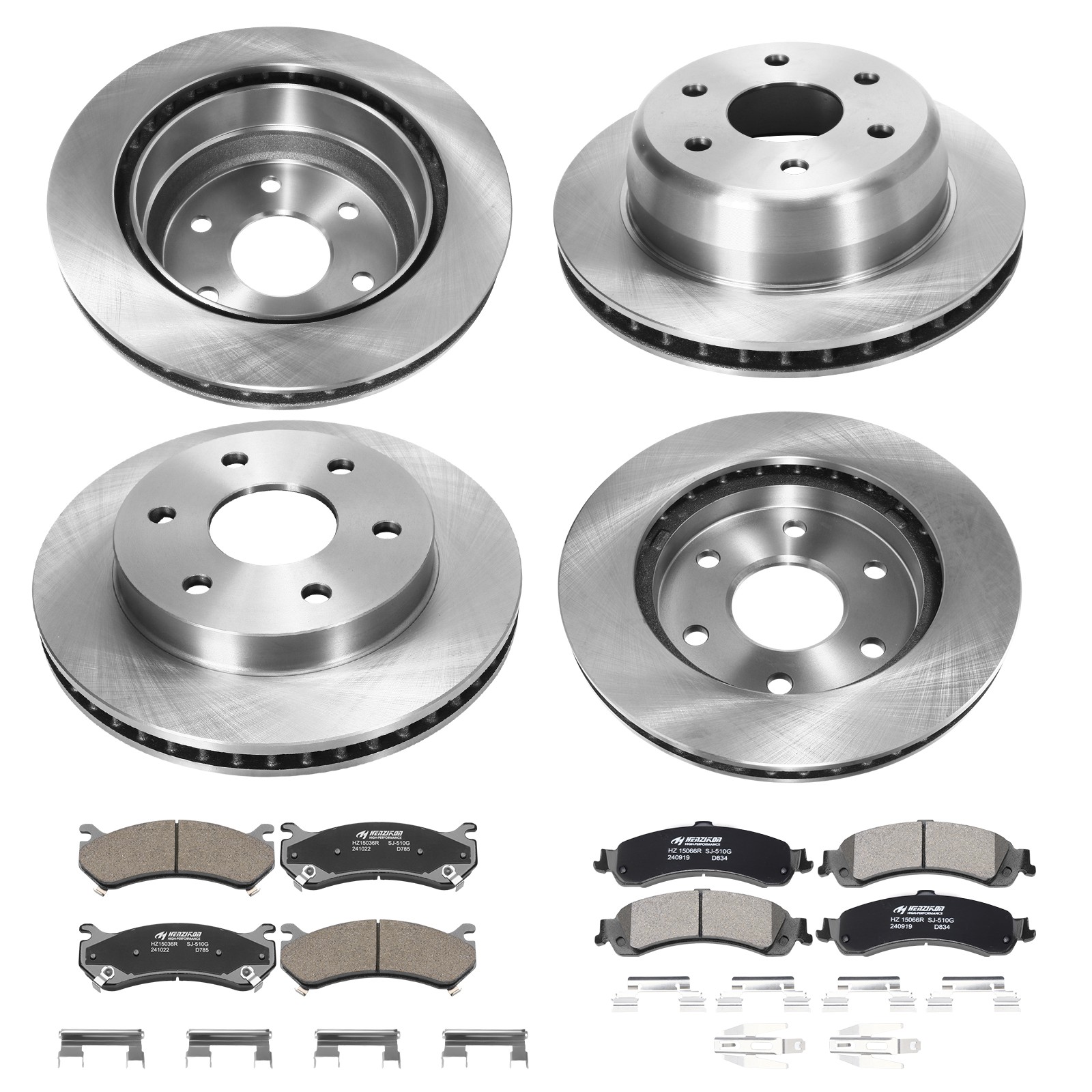 Front Rear Disc Rotor Brake Pad for Silverado Sierra 1500 Yukon Escalade 00-06
