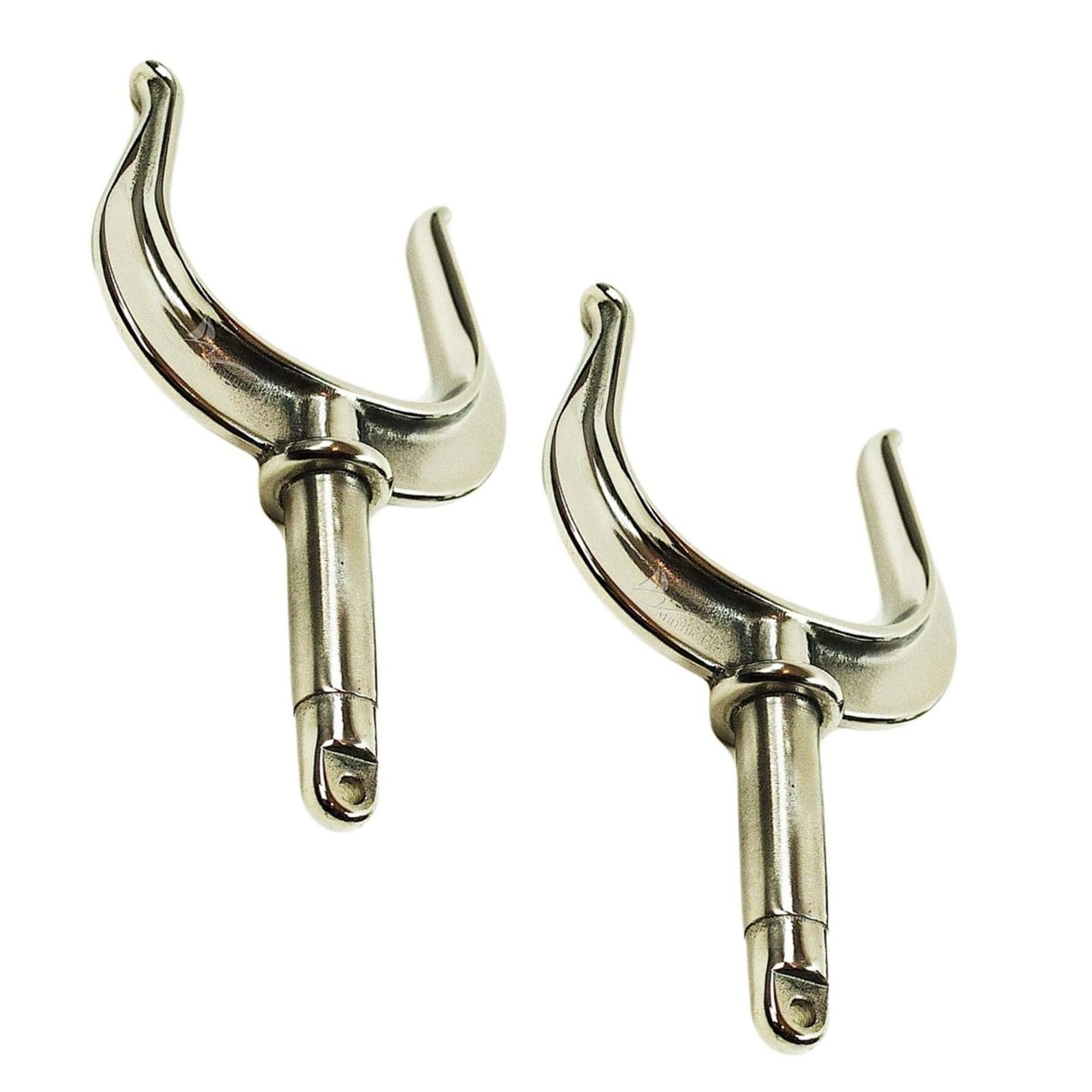 Marine City 2Pcs Oarlock Rowlock Side Mount Stainless Steel for Marine Boat
