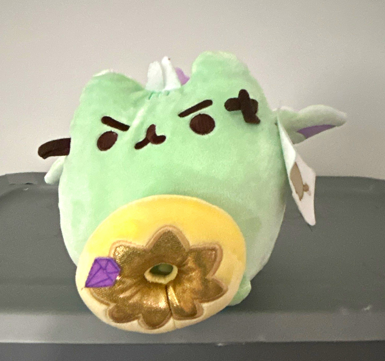 Pusheen Dragon Plush Stuffed Animal Green Purple Yellow Pusheen Character