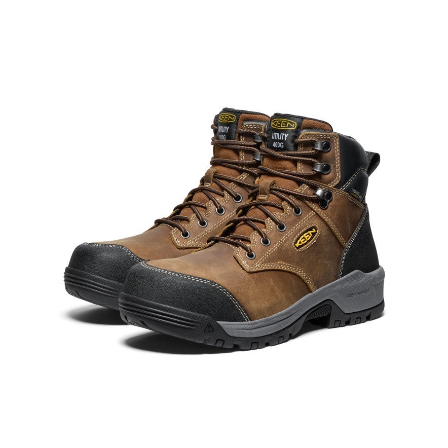 KEEN Men's Evanston 6 Insulated Waterproof Boot Carbon Toe NEW KEEN Men's Evanston 6 Insulated Waterproof Boot Carbon Toe NEW