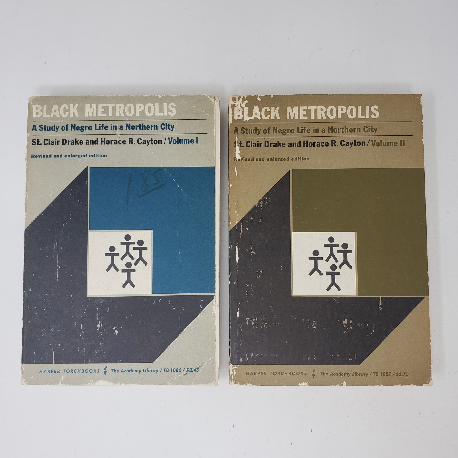 Black Metropolis Vol I-2 St. Clair Drake Horace Clayton PB 1962