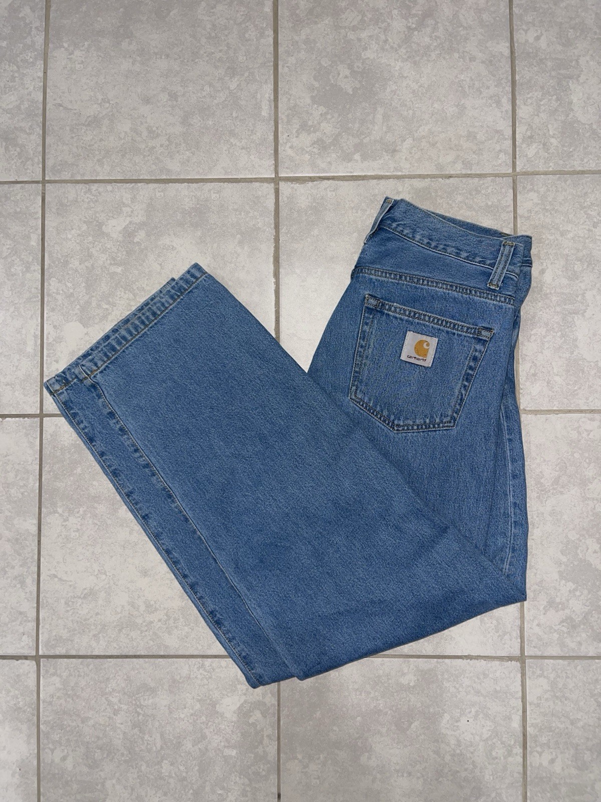 Carhartt WIP Landon Pant Jeans Mens 30 Blue Denim Loose Tapered I030468