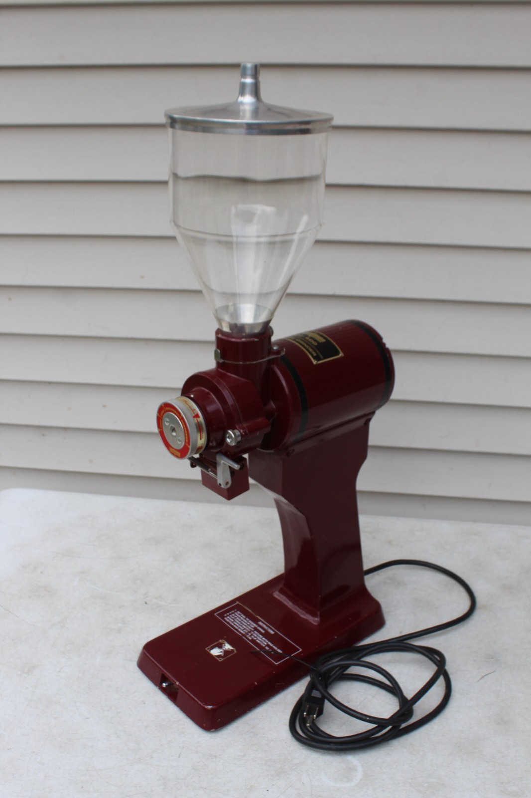 Tomlinson Industries Commercial Coffee Grinder CM-400 Tested Working Made Japan