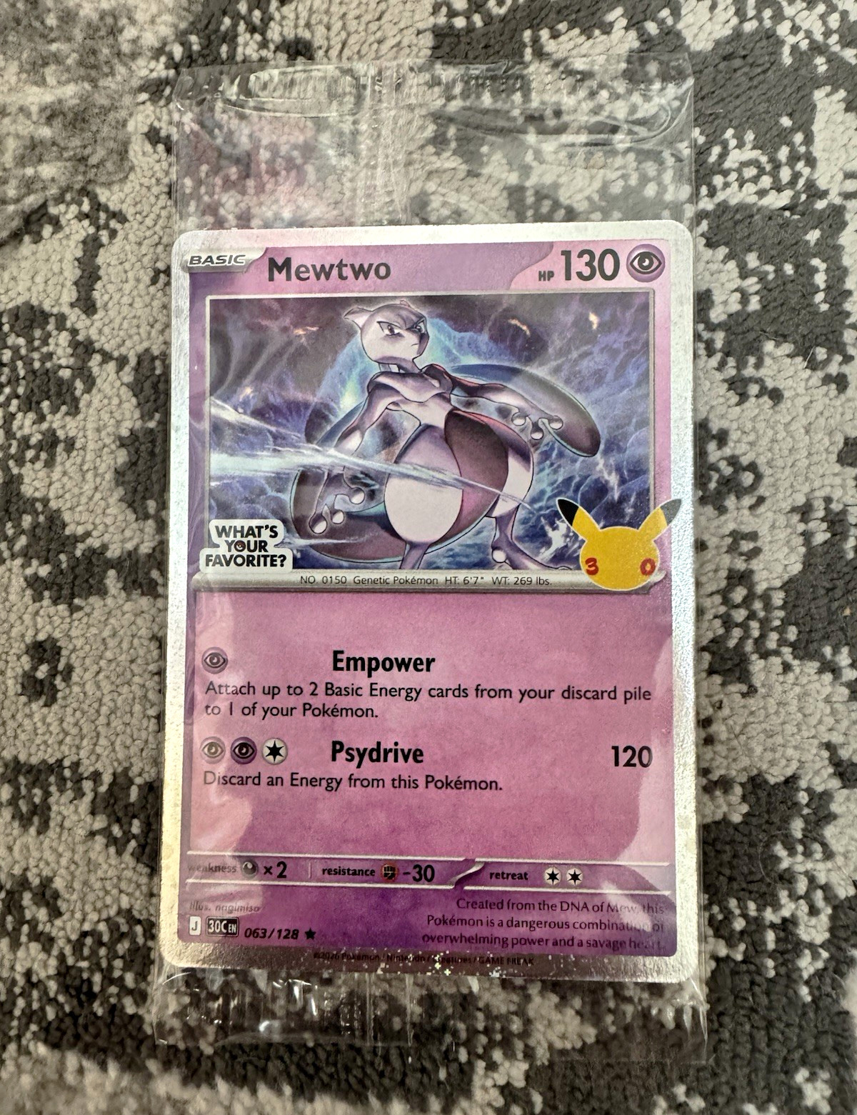 Target Pokemon Mewtwo Promo 30th Anniversary Family Event (Sealed) Target Pokemon Mewtwo Promo 30th Anniversary Family Event (Sealed)