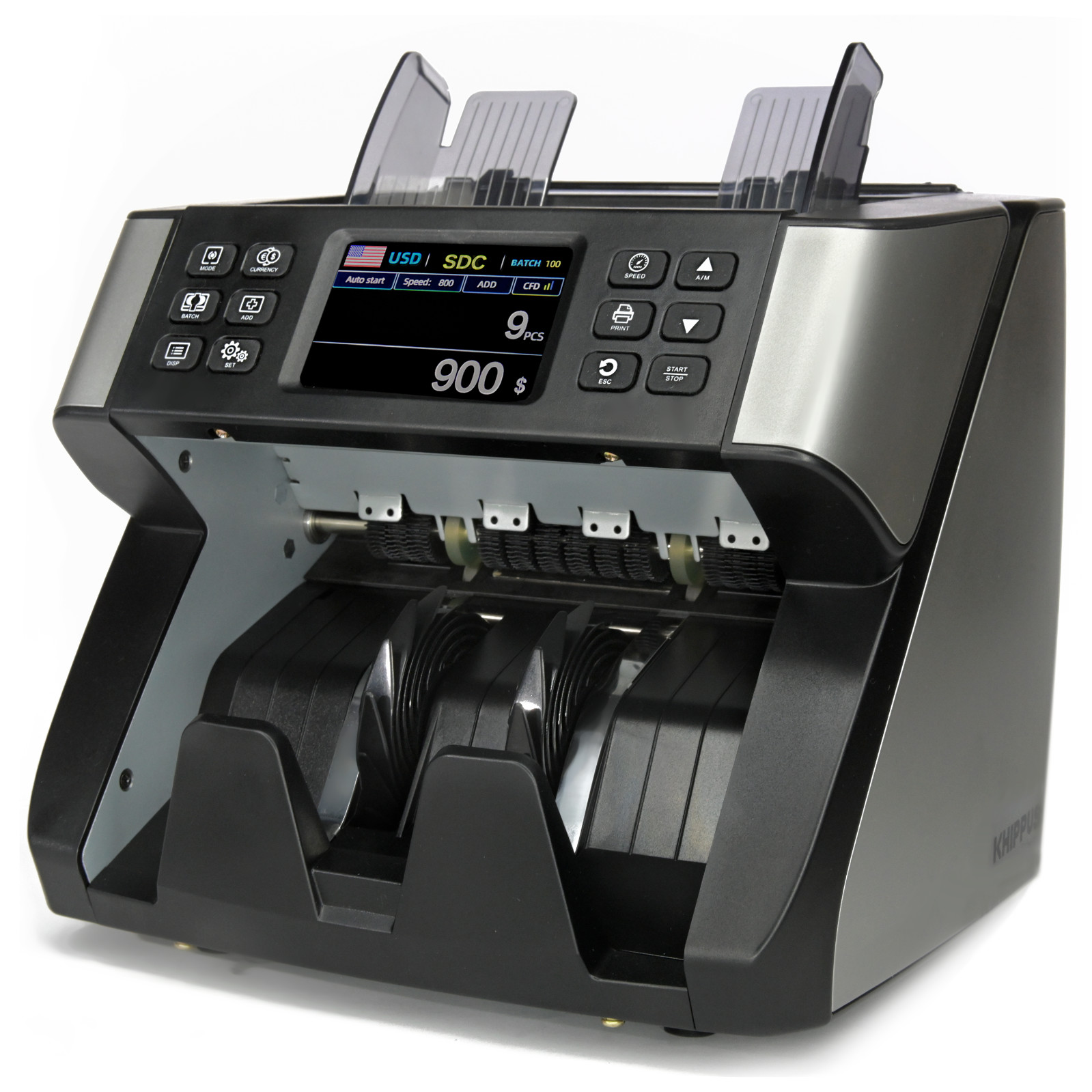 Money Counter Machine Mixed Bill Value Denomination Counting KHIPPUS Pro5500