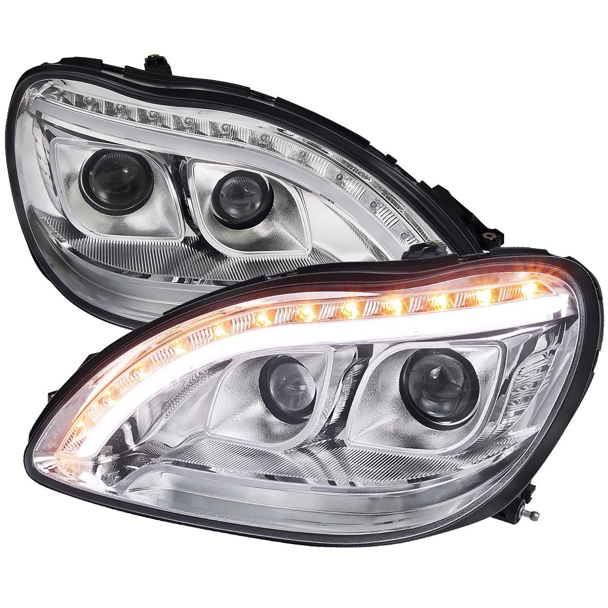 98-06 Mercedes S Class W 220 Spec D Tunning Headlights 98-06 Mercedes S Class W 220 Spec D Tunning Headlights