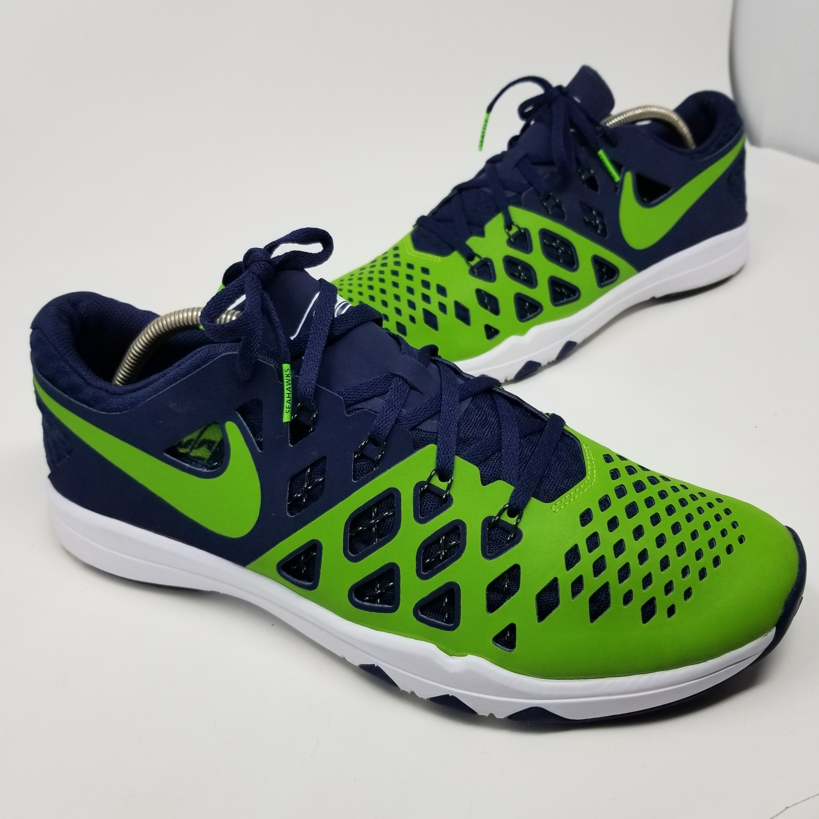 Nike Train Speed 4 AMP Seattle Seahawks Mens Size 12 Shoes Blue Green 848587-307