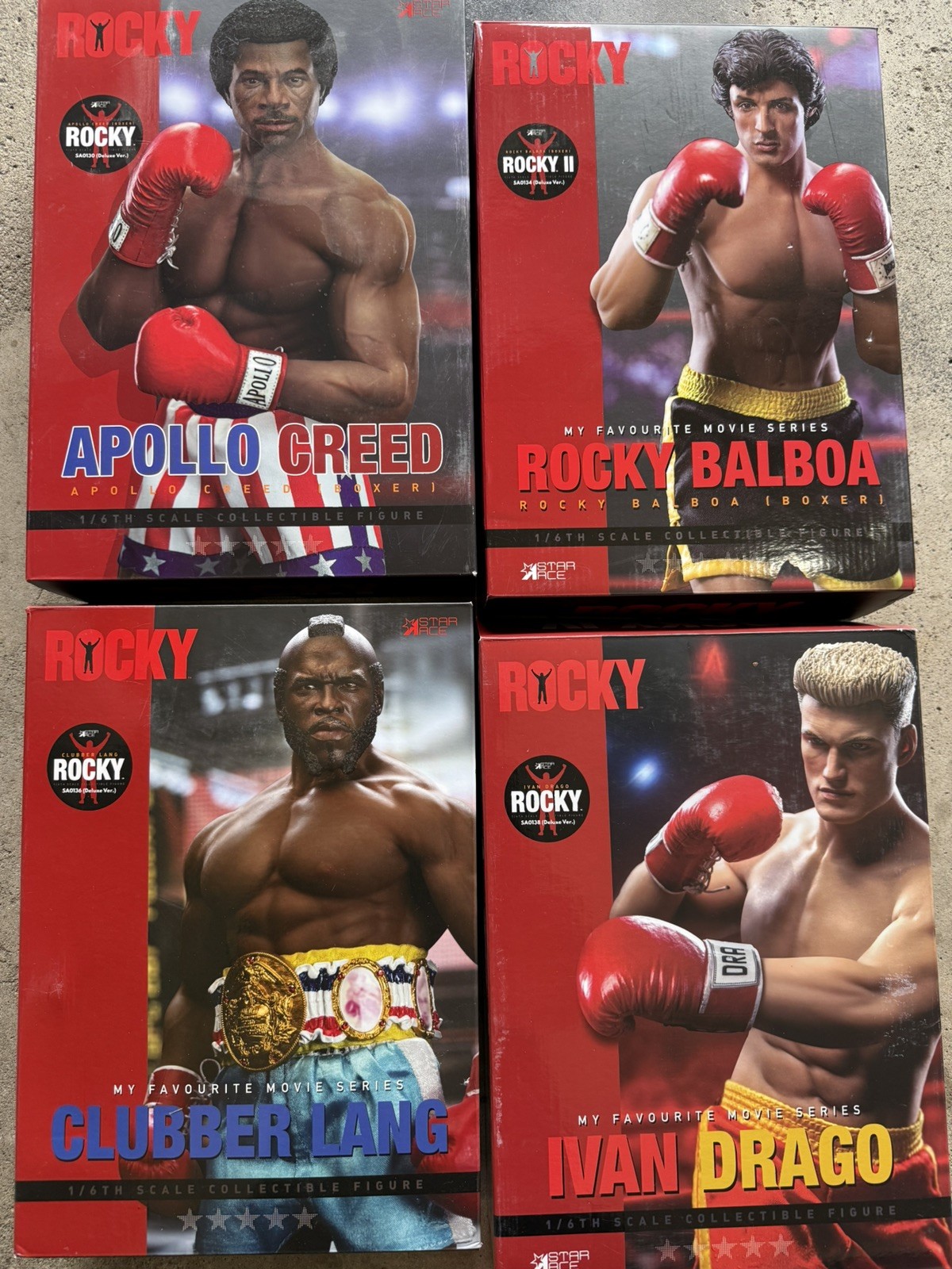 STAR ACE Clubber Lang DLX, Apollo Creed DLX NO STAND, Ivan Drago DLX NO STAND STAR ACE Clubber Lang DLX, Apollo Creed DLX NO STAND, Ivan Drago DLX NO STAND