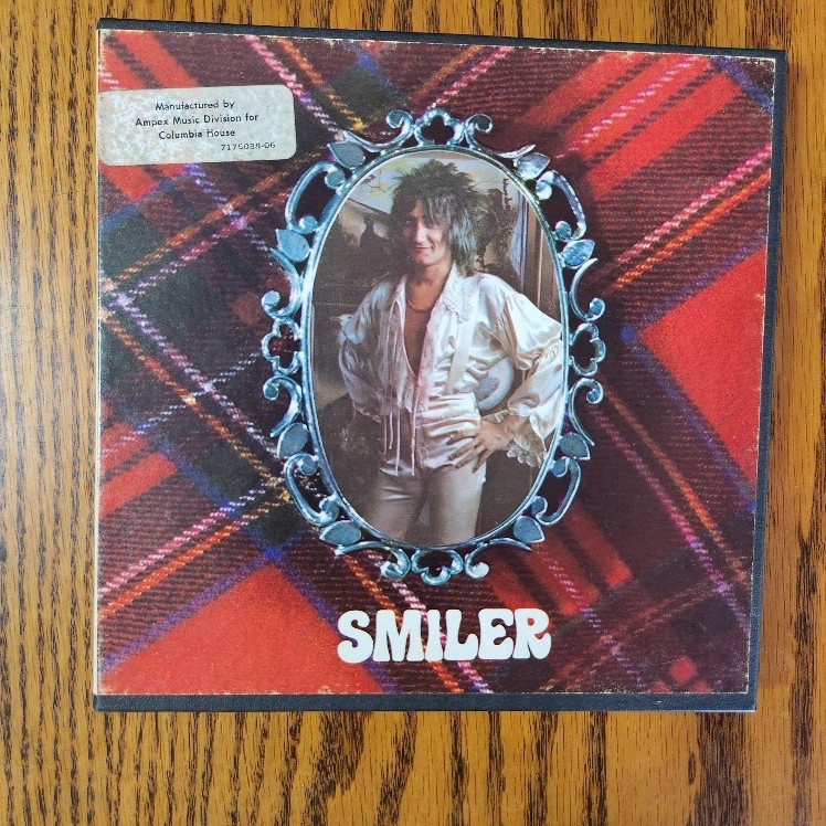 ROD STEWART SMILER 4 TRACK 7 1/2 IPS STEREO REEL TO REEL TAPE - PLAYED