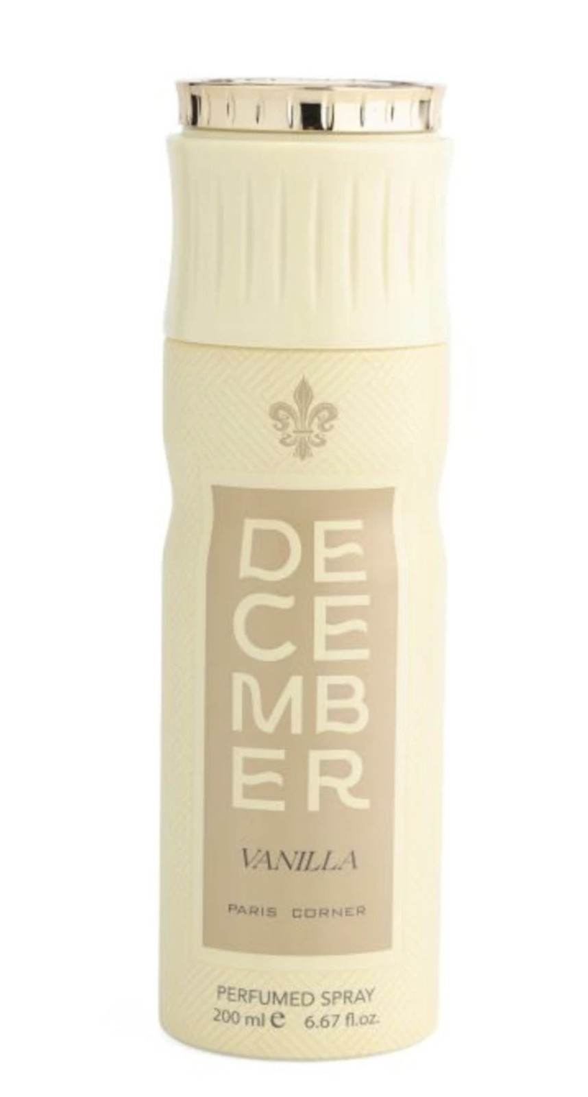 December Vanilla Perfume Spray By Paris Corner 200 ML / 6.67 FL. OZ. BRAND NEW