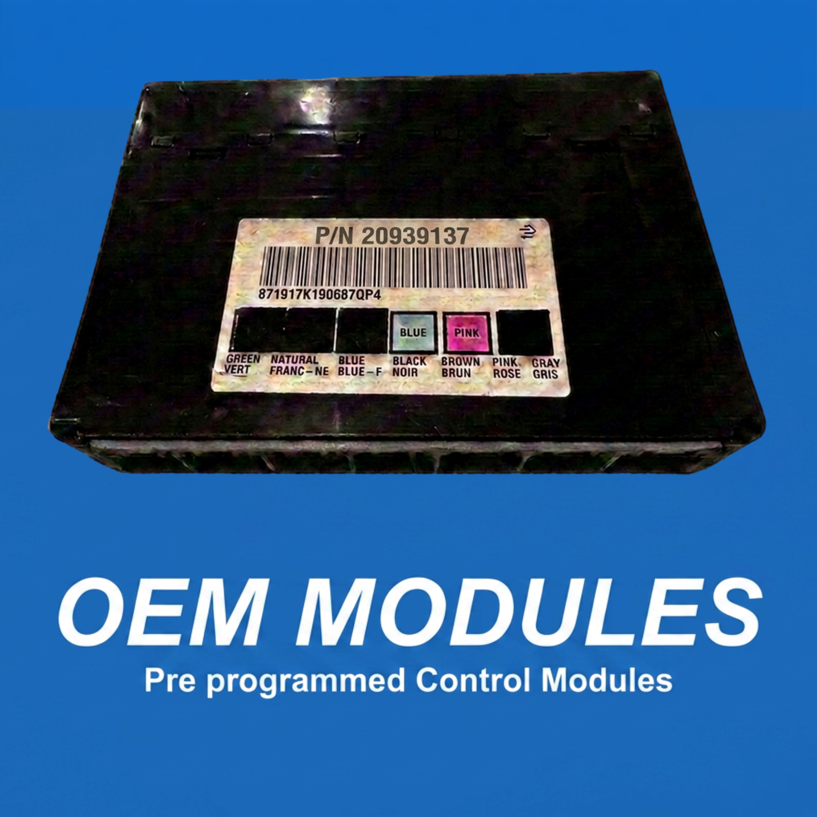 20939137 GM Body Control Module BCM VIN Programmed Remanufactured