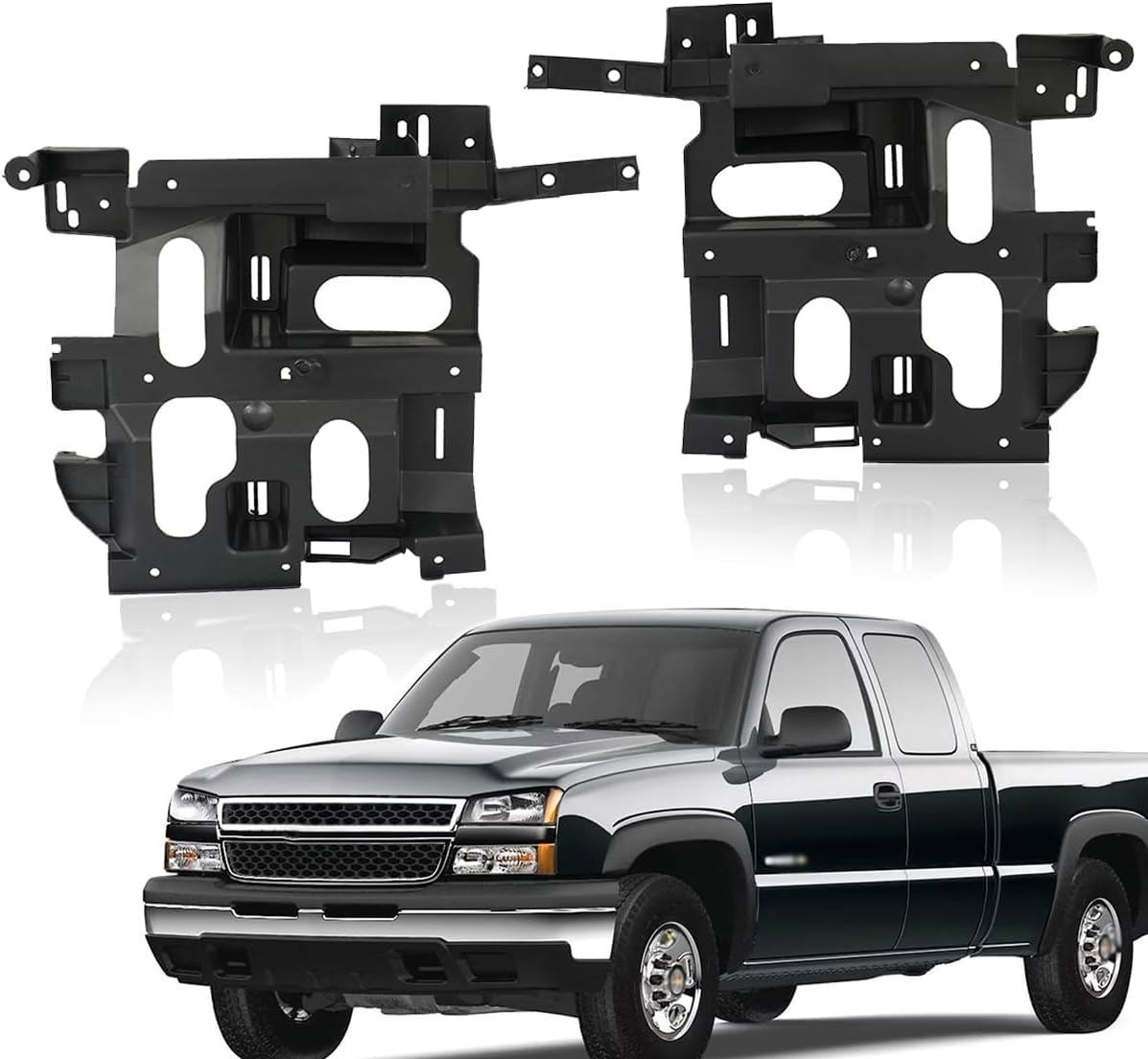 For Chevy Silverado Avalanche 2003-07 Left & Right Side Headlight Mount Brackets