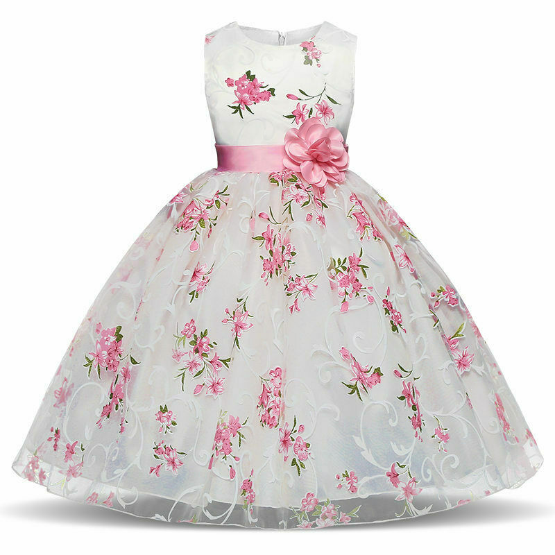 New Girls Dresses Princess Birthday Children Formal Party Dress