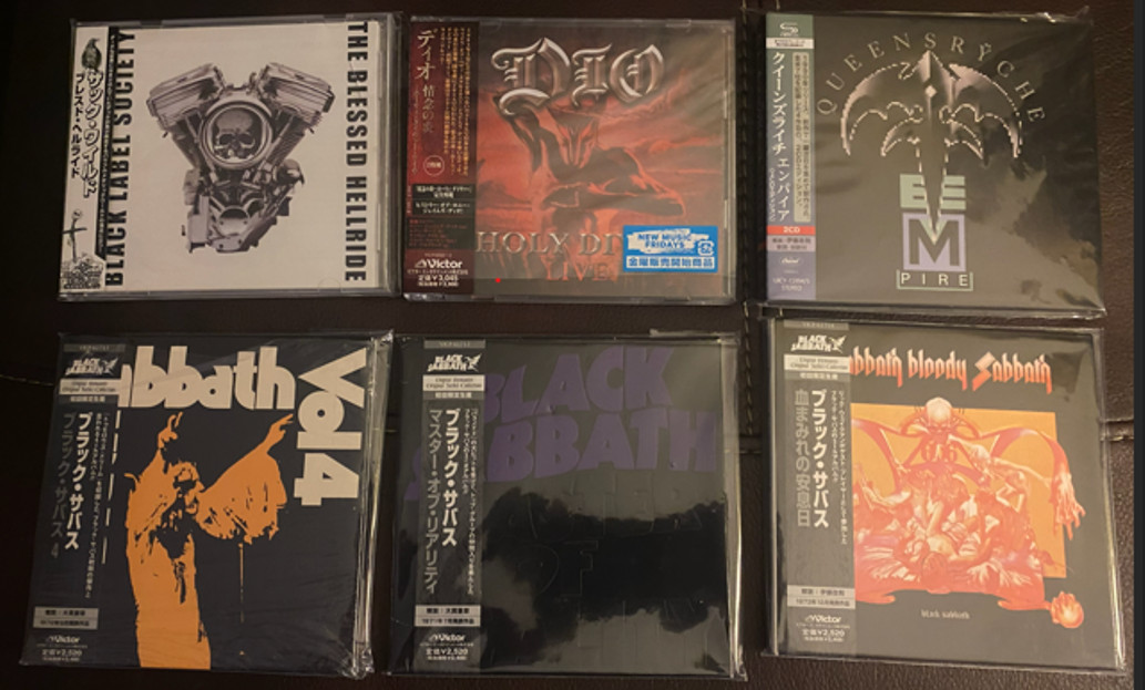 Black Sabbath, DIO, BLS, Queensryche, CDs Set, Japan, OBI, Brand New
