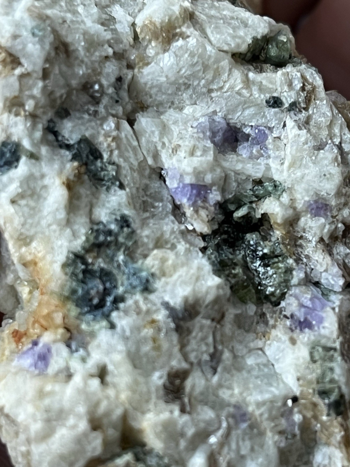 RARE Maine Locality Purple Apatite Indicolite Tourmaline  Mineral Pegmatite 143g