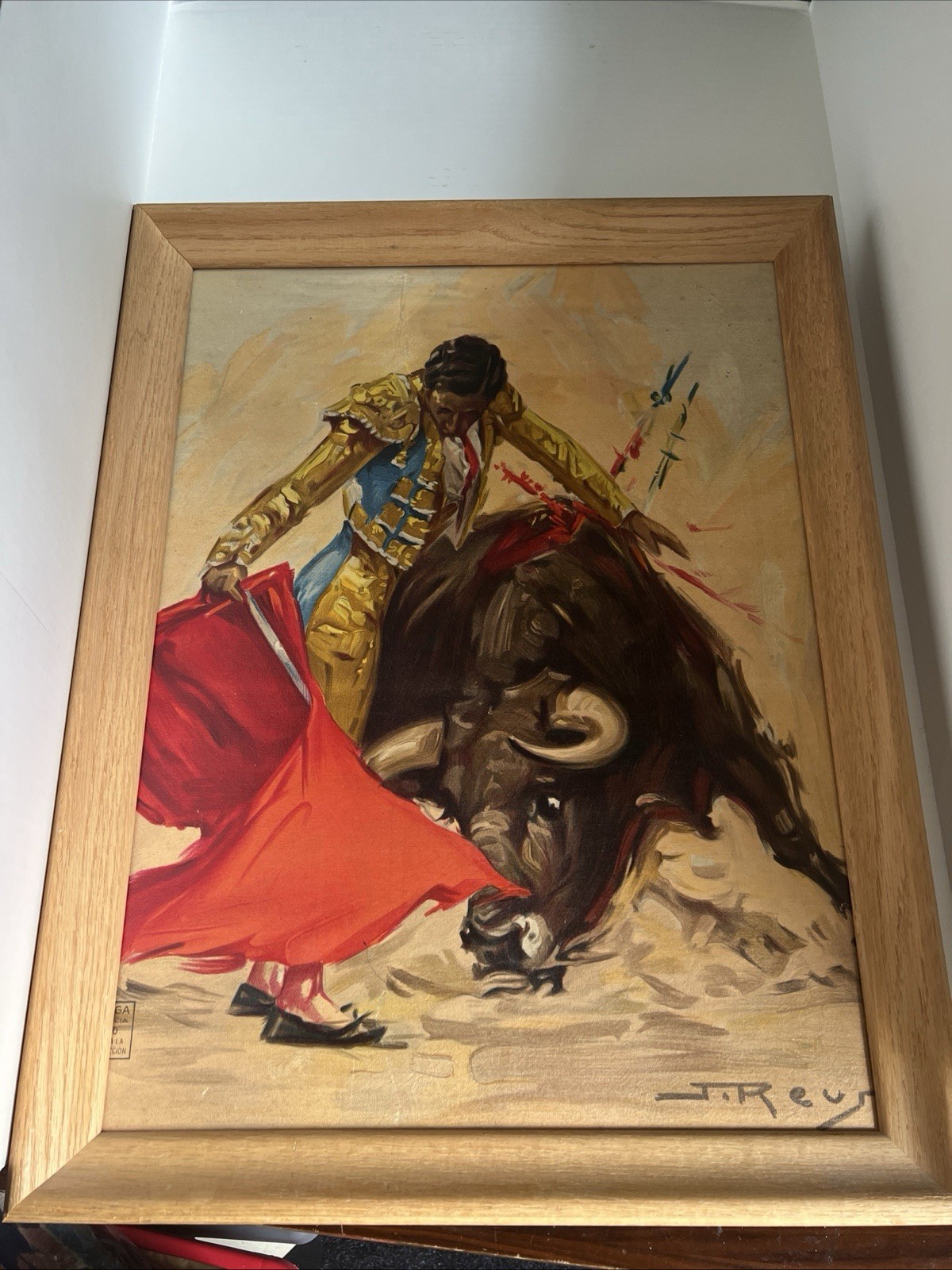 J. Reus Bullfighting Picture 18x24 (21x26.5