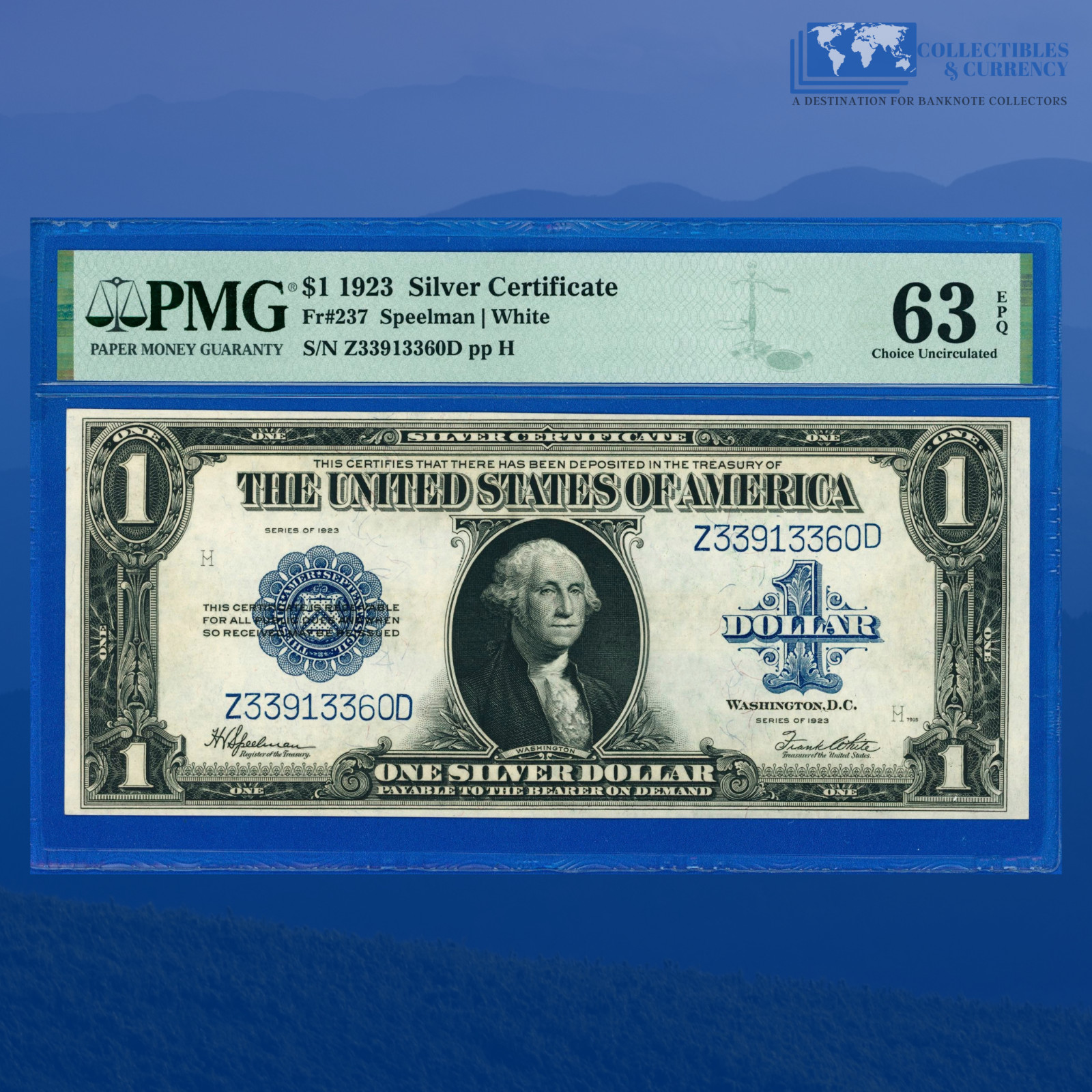 Fr.237 1923 $1 Silver Certificate Large Size 