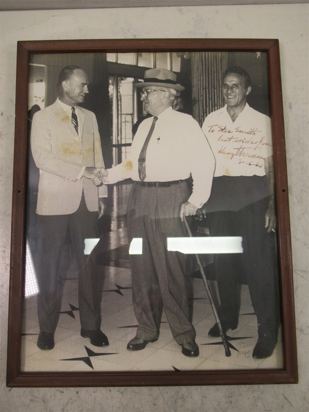 President Harry S. Truman Signed Autographed Inscribed Photo Dated 1963 Vintage