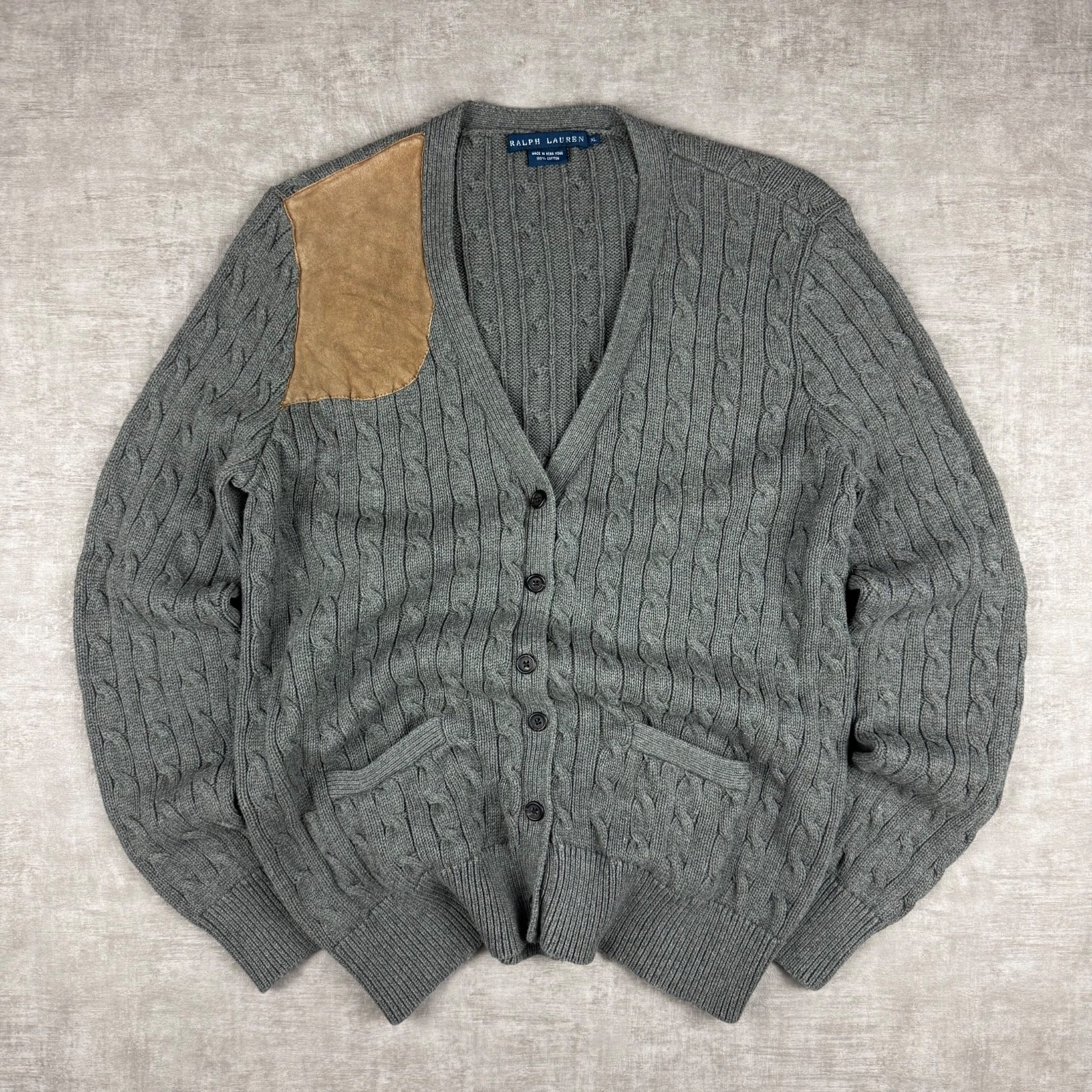 Vintage Ralph Lauren Grey Cardigan Luxury M Vintage Ralph Lauren Grey Cardigan Luxury M