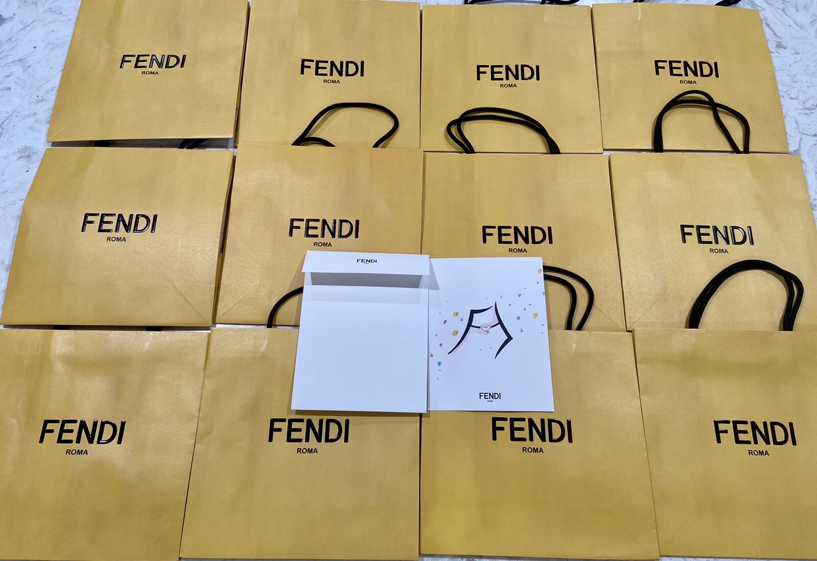Authentic Fendi Roma Small Shopping Bag Gift Tote 10\ Authentic Fendi Roma Small Shopping Bag Gift Tote 10\