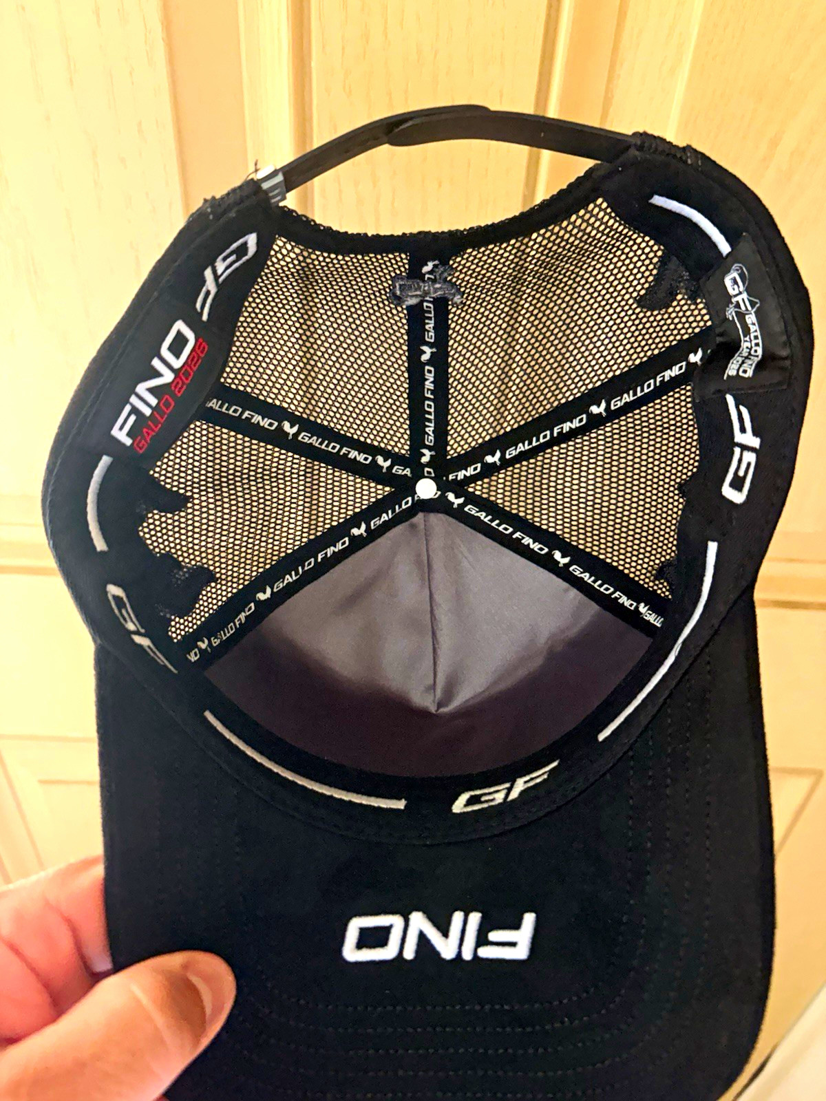 Gallo Fino GF Muerto Black Mesh Back Adjustable  Hat Cap Embroidered Logo
