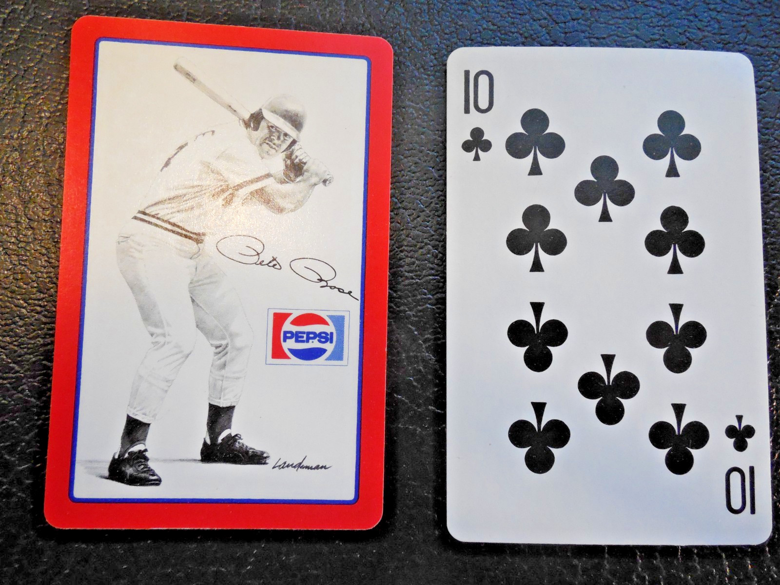 1978 Landsman 1 playing card Pepsi Pete Rose Cincinnati Reds Cubic Corporation