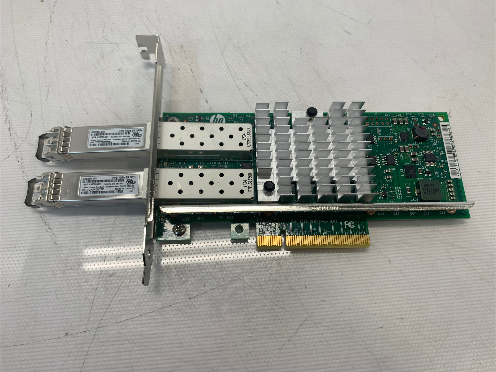 HP 560SFP+ 10GB 2-port  PCIe NIC Ethernet ADAPTER 669279-001 w/ (2) 10GB SFP+