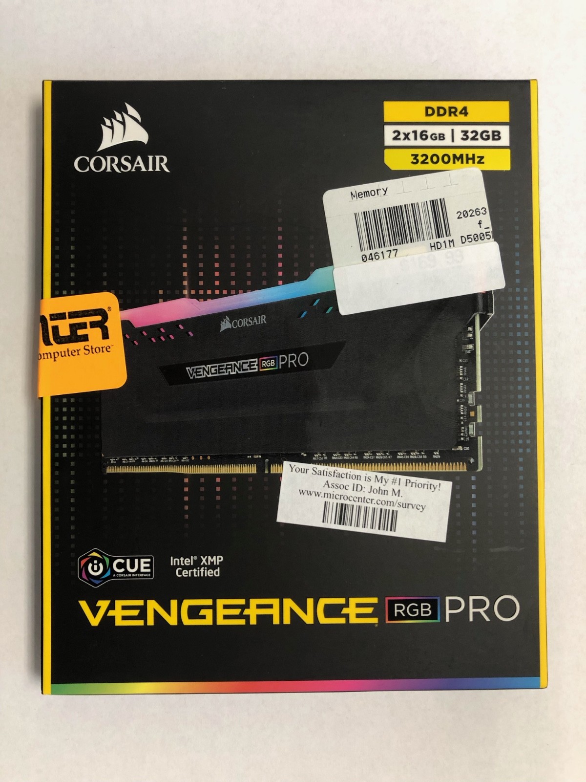 Corsair Vengeance RGB PRO 32GB (2x16GB) DDR4 3200MHz C16 RAM New Never Used Corsair Vengeance RGB PRO 32GB (2x16GB) DDR4 3200MHz C16 RAM New Never Used