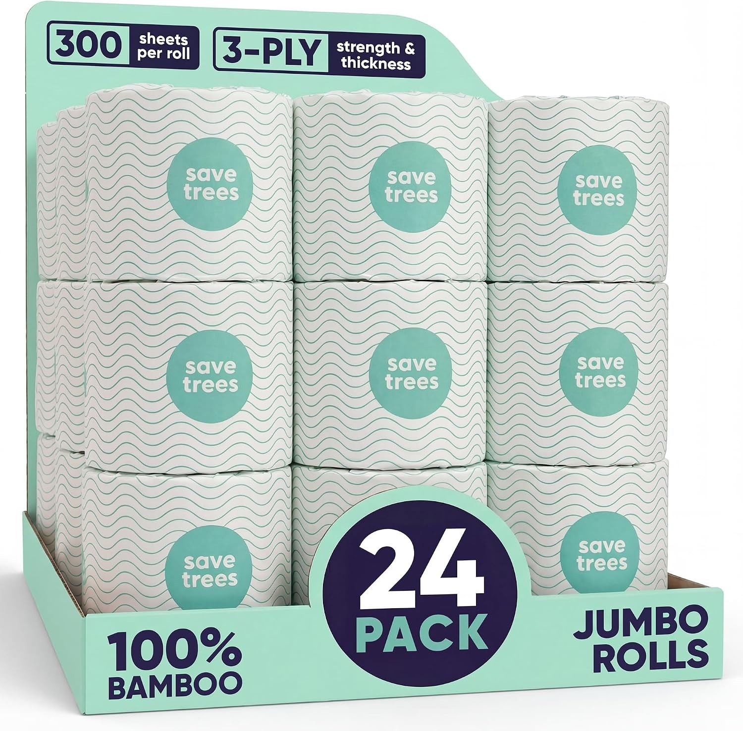 Save Trees Bamboo Toilet Paper -24 Rolls Of Septic Safe Organic Toilet Paper Save Trees Bamboo Toilet Paper -24 Rolls Of Septic Safe Organic Toilet Paper