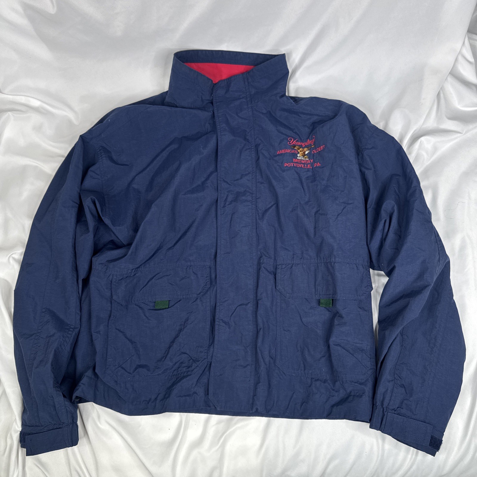 Vintage Yuengling Beer Jacket Mens XL Blue G Gear Brewery Pottsville PA Vintage Yuengling Beer Jacket Mens XL Blue G Gear Brewery Pottsville PA