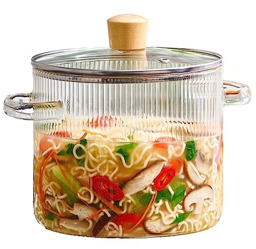 Le'raze GL 926 2L Glass Cooking Pot with Lid (New)