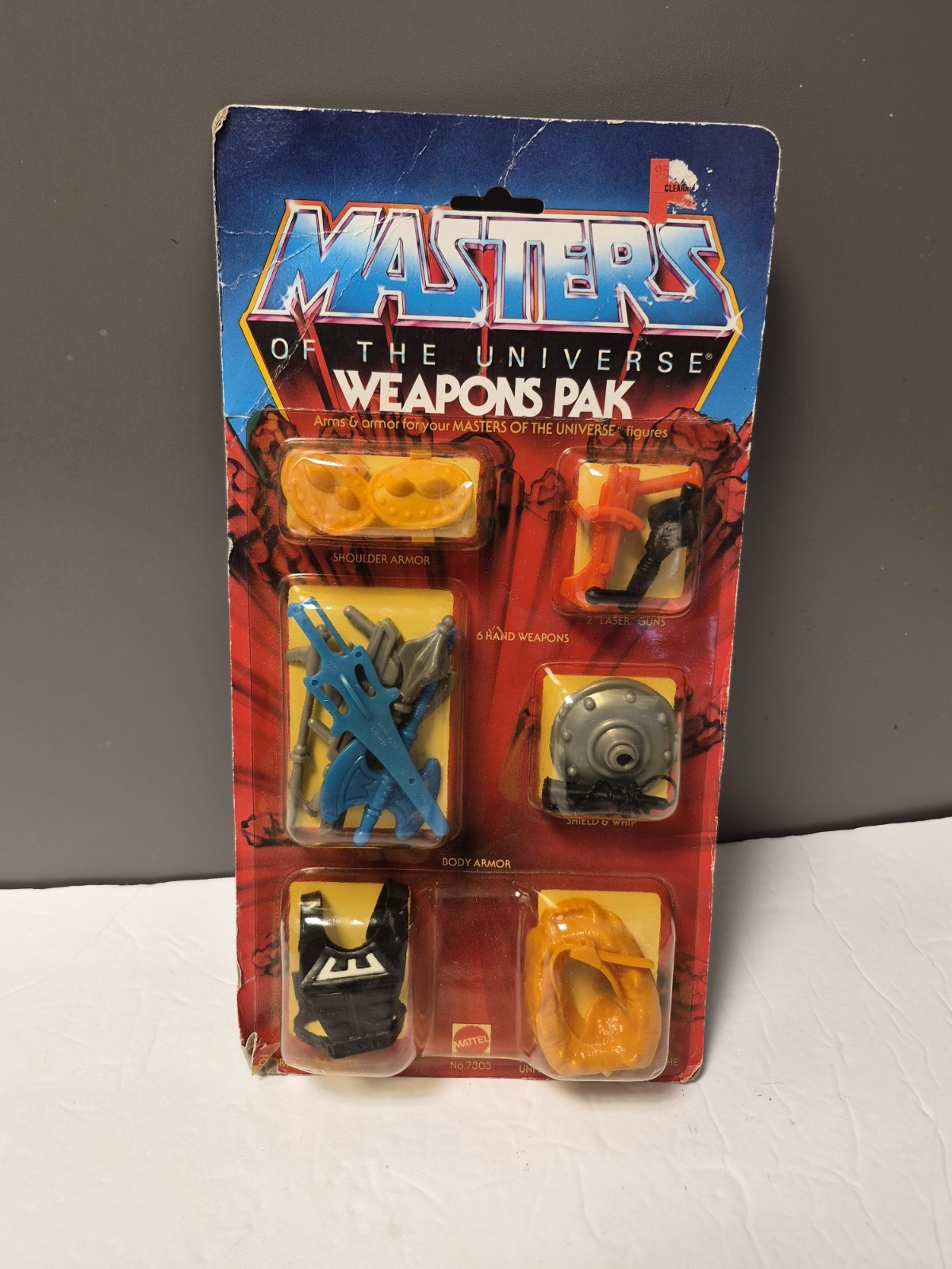 Vintage 1983 Masters Of The Universe Weapons Pak. New In Package. Mattel 7303.