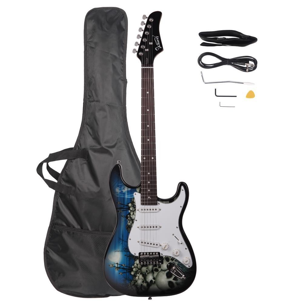 Glarry ST GST-E Electric Guitar Set Beginner Rock School Band With Bag