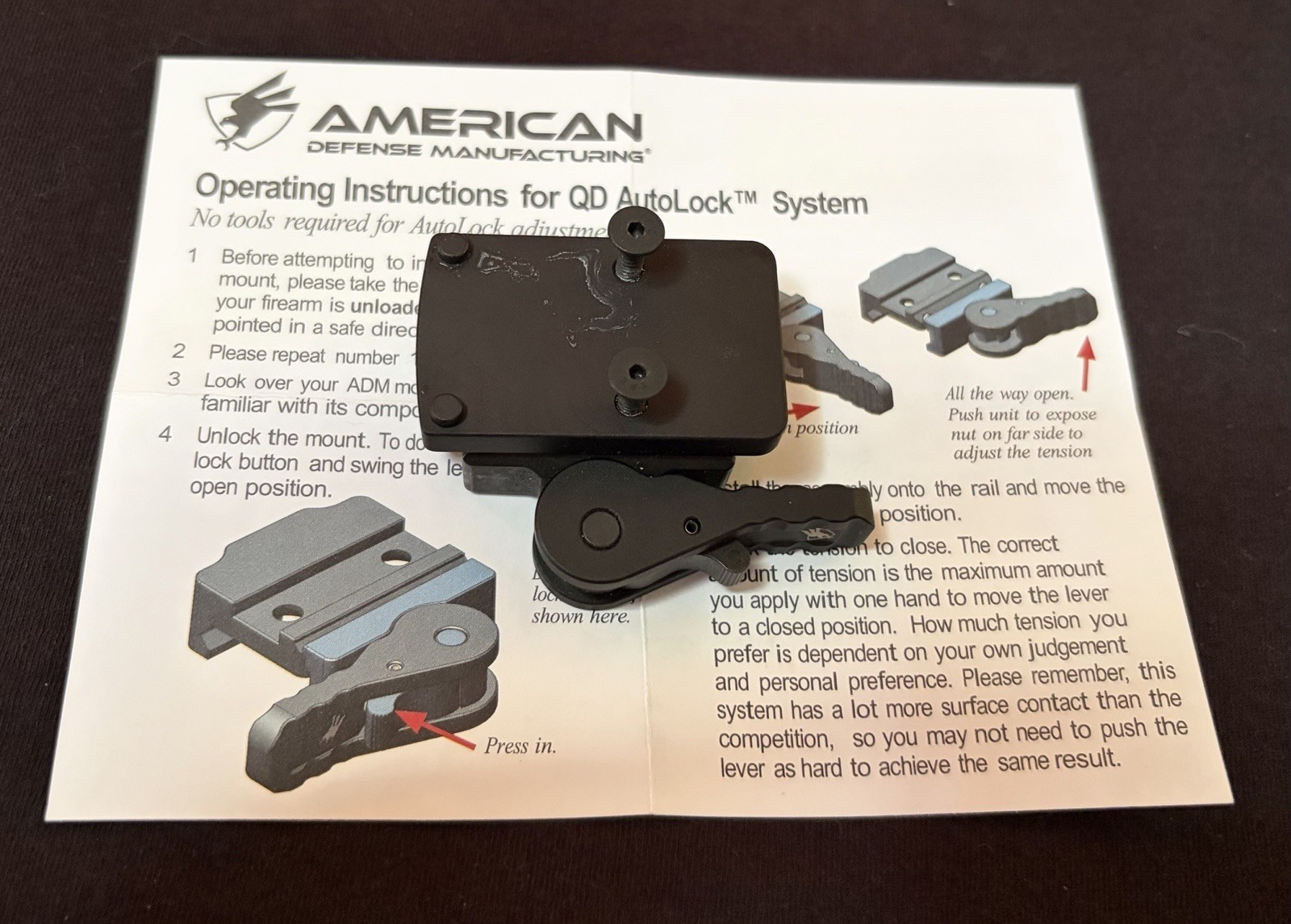 American Defense Manufacturing RMR Low Mount American Defense Manufacturing RMR Low Mount