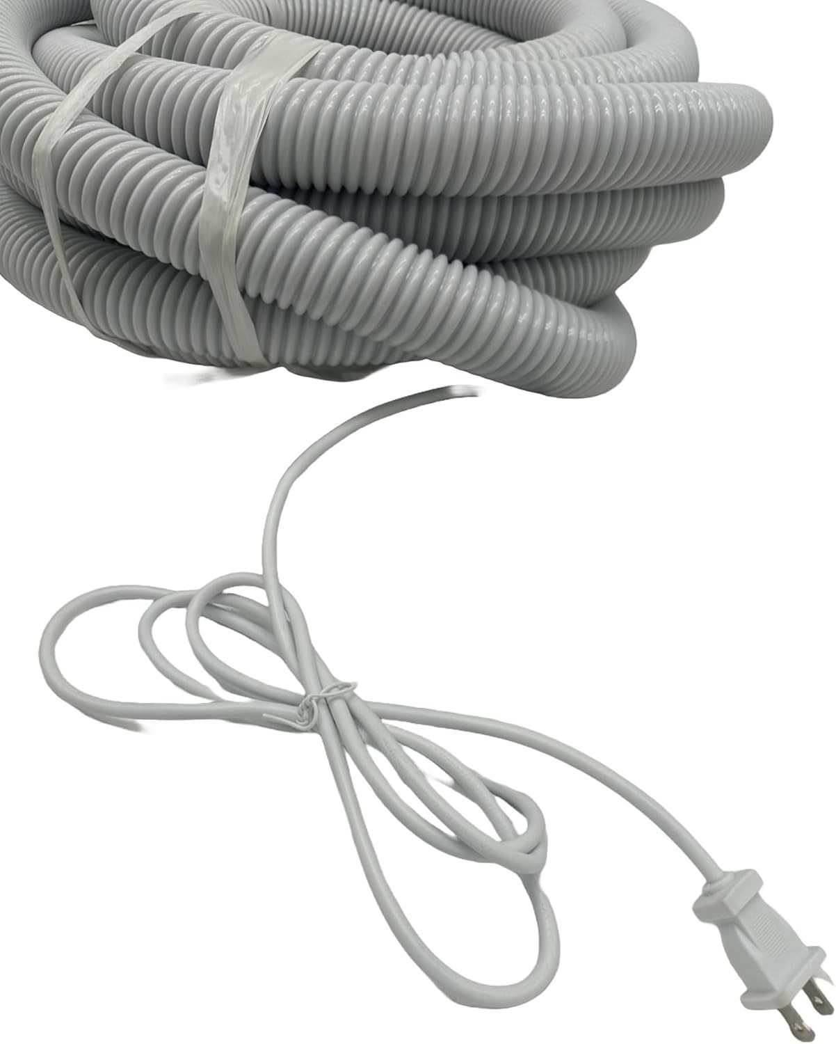 35\' High Voltage Central Vacuum Hose w/ Pigtail Cord On Off Switch Crushproof
