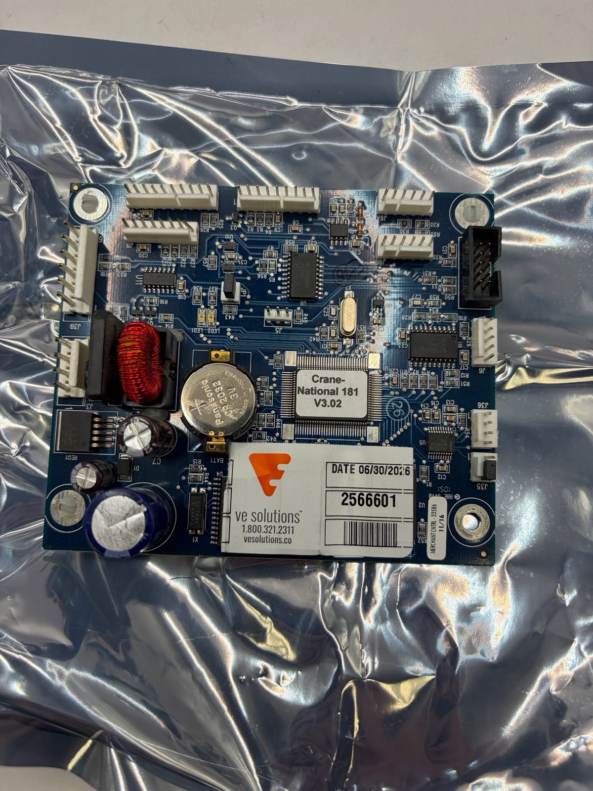 REFURBISHED CRANE MERCHANT CONTROL BOARD 181  & 6 MONTH WARRANTY